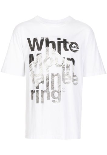 White Mountaineering logo-print cotton T-shirt - Bianco