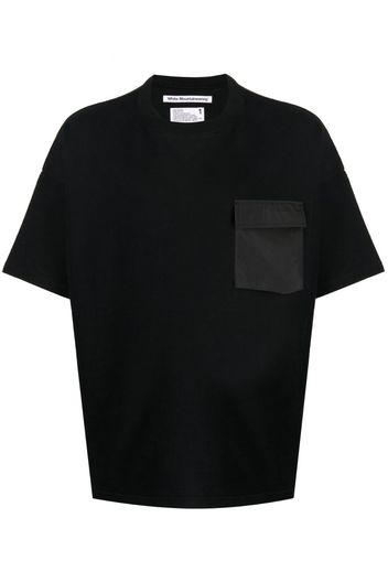 White Mountaineering crew-neck cotton T-shirt - Nero