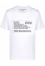 White Mountaineering graphic-print cotton T-shirt - Bianco