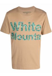 White Mountaineering logo-print cotton T-shirt - Toni neutri