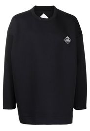 White Mountaineering patch-detail crew-neck sweatshirt - Nero