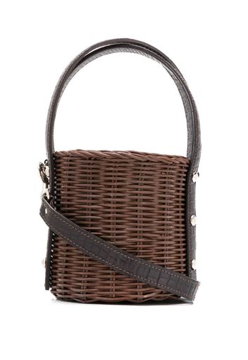 wicker bucket bag