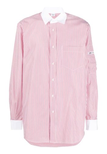 Winnie NY stripe-pattern shirt - Rosso