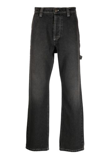 Winnie NY logo-patch regular jeans - Nero