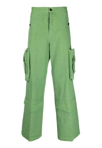 Winnie NY layered cotton cargo trousers - Verde