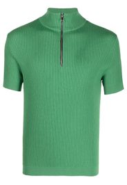 Winnie NY ribbed-knit short-sleeve jumper - Verde