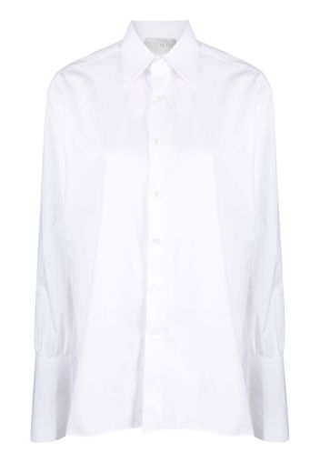 WOERA gold cufflinks shirt - Bianco