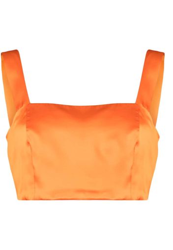 WOERA square-neck bustier top - Arancione