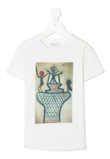 graphic print short-sleeved T-shirt