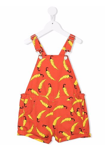 Wolf & Rita chilli-motif cotton playsuit - Rosso