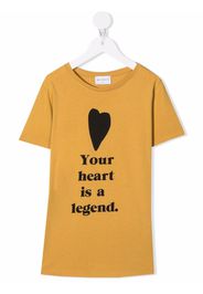 Wolf & Rita slogan-print T-shirt - Giallo