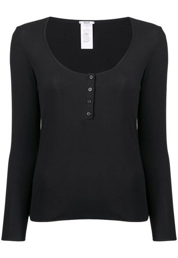Wolford Henley long-sleeve top - Nero