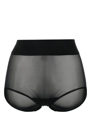 Wolford semi-sheer elasticated briefs - Nero