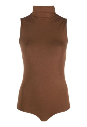 Wolford roll-neck sleeveless body - Marrone