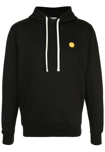 embroidered logo hoodie