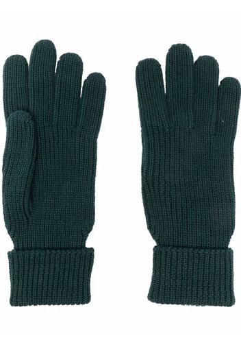Woolrich ribbed-knit gloves - Verde