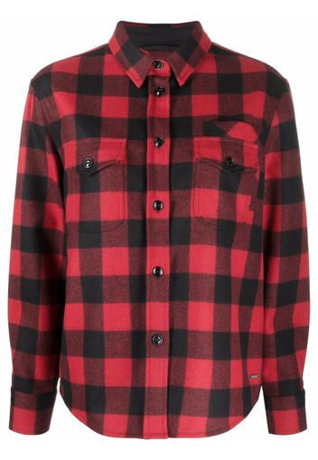 Woolrich check-print flannel overshirt - Nero