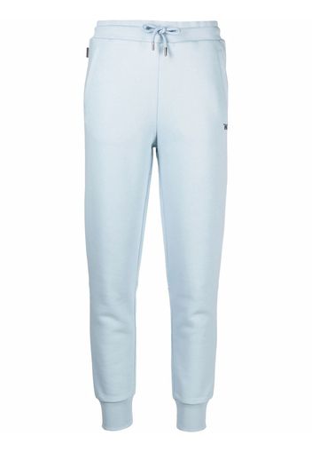Woolrich logo-print skinny track pants - Blu