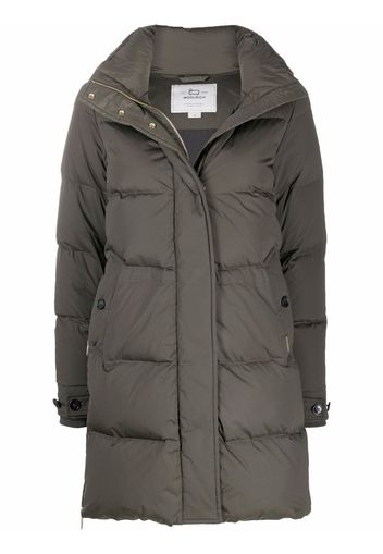 Woolrich padded longline coat - Verde