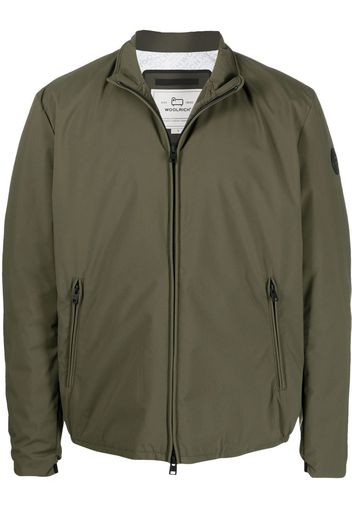 Woolrich logo-patch bomber jacket - Verde