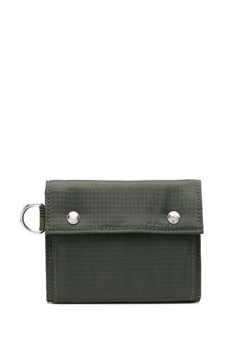 Woolrich debossed-logo wallet - Verde