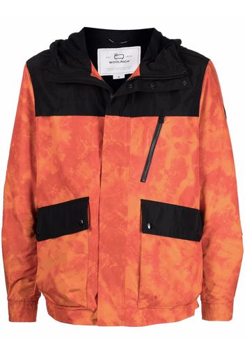 Woolrich tie-dye padded jacket - Arancione