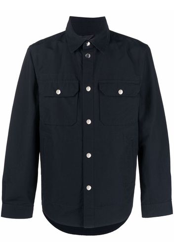 Woolrich multi-pocket cotton shirt - Blu