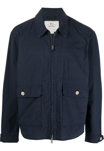 Woolrich Bomber con zip - Blu