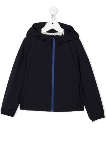 Woolrich Kids two-pocket zip-up hooded jacket - Blu