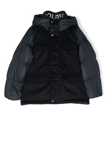 Woolrich Kids hooded padded jacket - Blu