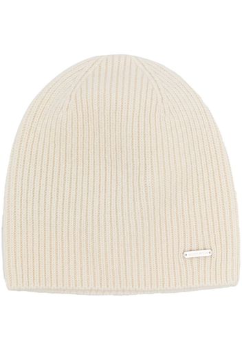 Woolrich cashmere ribbed beanie - Toni neutri