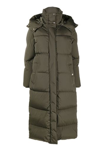 Woolrich Aurora long puffer parka - Verde