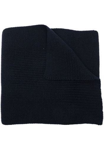 Woolrich ribbed-knit wool scarf - Blu