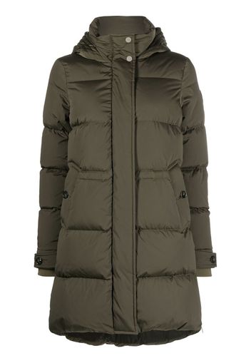 Woolrich fully-padded hooded coat - Verde