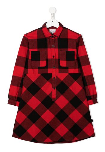 Woolrich Kids Abito a quadri - Rosso