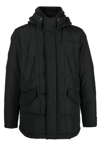 Woolrich hooded feather down coat - Nero