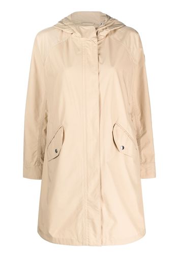 Woolrich hooded mid-length coat - Toni neutri