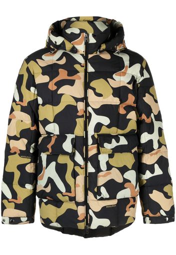 Woolrich abstract-print padded jacket - Verde