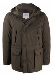 Woolrich hooded down-padded coat - Verde