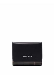 Woolrich Portafoglio bi-fold con motivo tartan - Nero