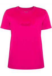 Woolrich debossed-logo T-shirt - Rosa