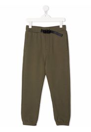 Woolrich Kids buckled organic-cotton track pants - Verde