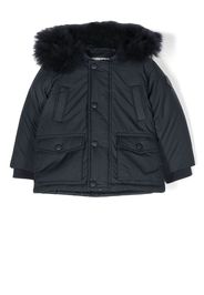 Woolrich Kids hooded down-padded parka jacket - Blu