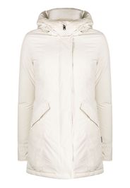 Woolrich hooded duck feather coat - Bianco