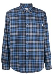 Woolrich check-pattern button-up shirt - Blu