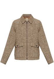 Woolrich herringbone-pattern jacket - Marrone