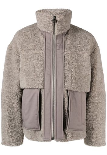 Wooyoungmi panelled fleece jacket - Grigio