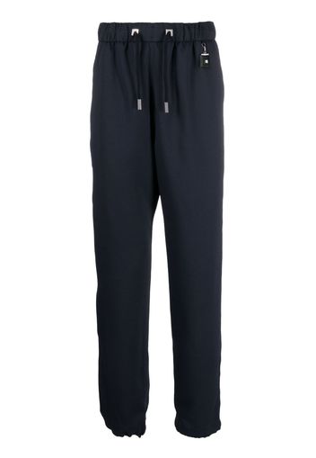 Wooyoungmi keyring-attachment tapered-leg trousers - Blu