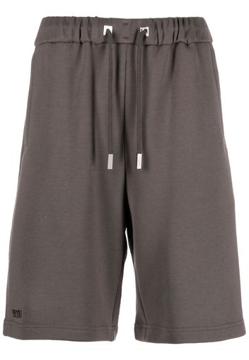 Wooyoungmi drawstring cotton track shorts - Grigio