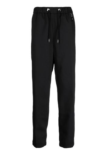 Wooyoungmi drawstring tapered-leg trousers - Nero